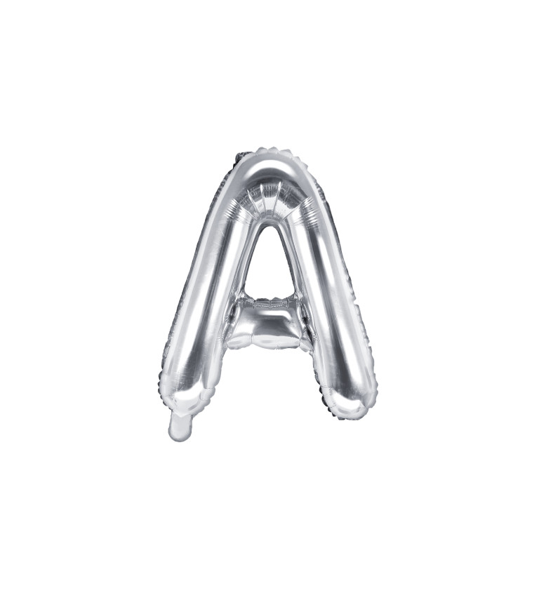 Fóliový balónek malý - stříbrné písmeno A