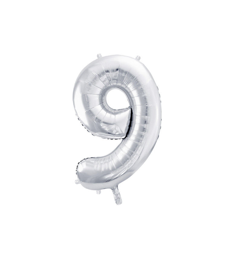Balonek stříbrný - Číslo 9