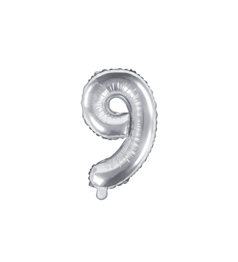 Balónek číslo 9 - Stříbrný
