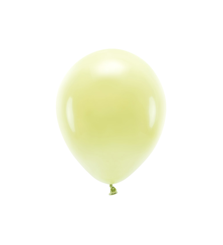 Latexový ECO balónek - světle žlutá barva