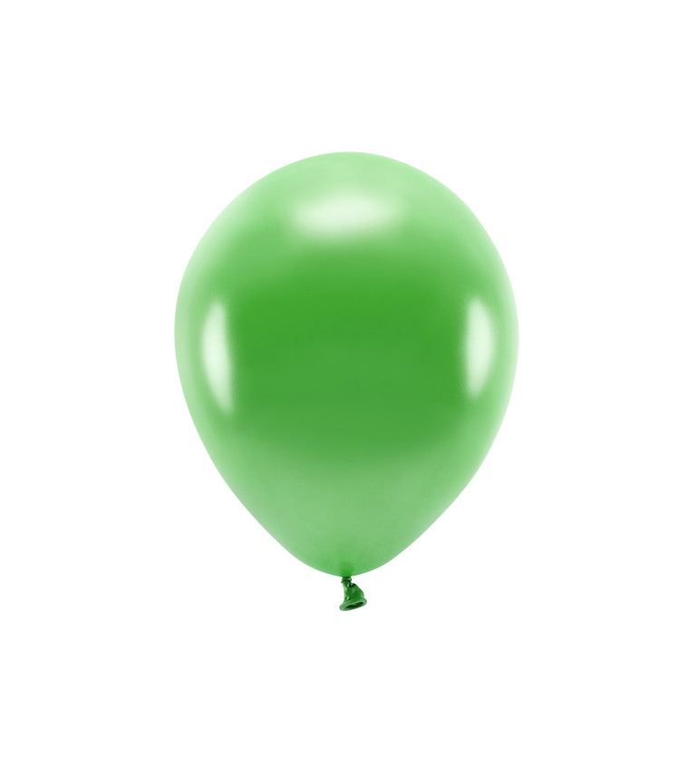 Eko balónky - metalické zelené