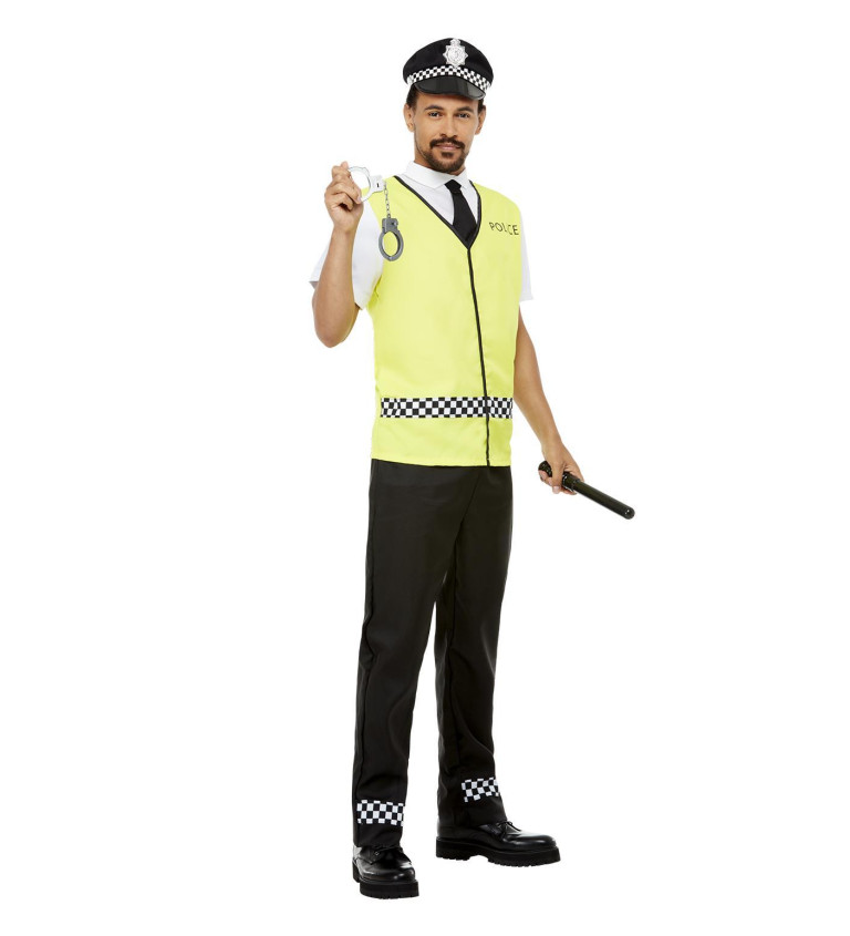 Policista žlutý - pánský kostým