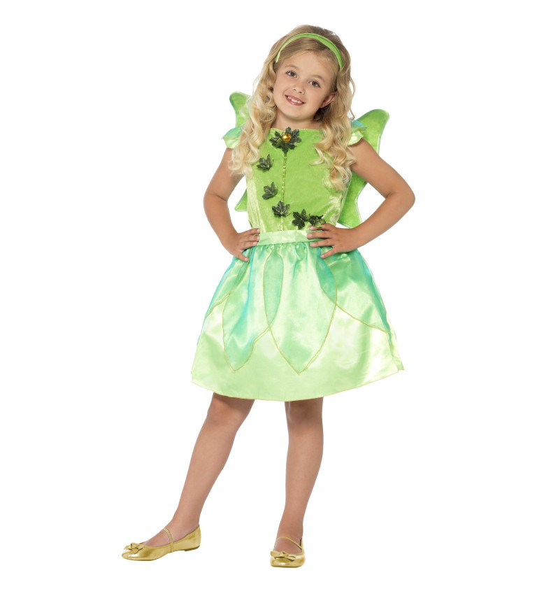 Zelená víla - dětský kostým