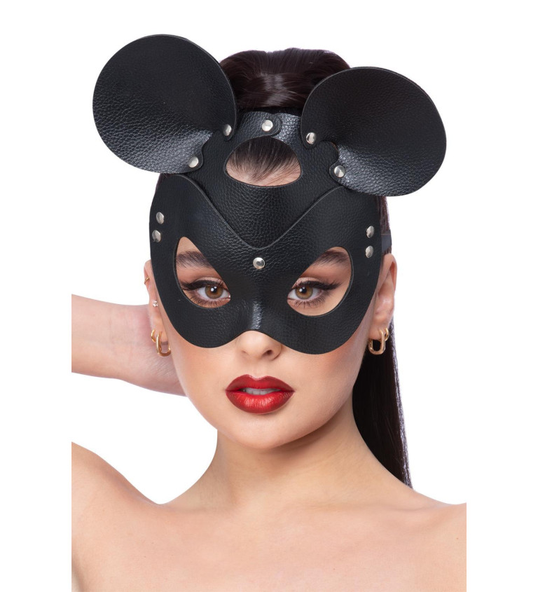 Kožená sexy maska myš