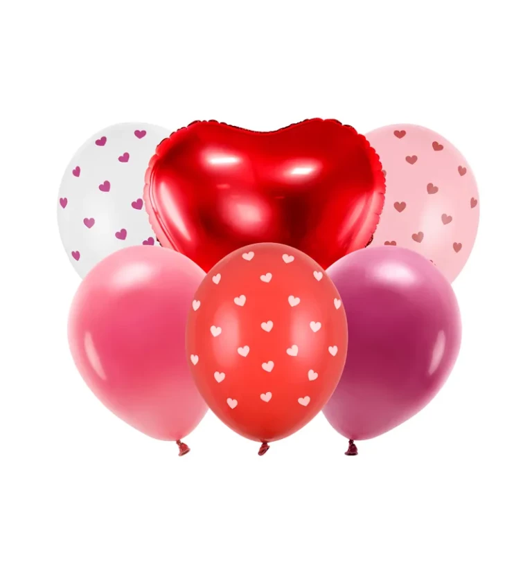 Sada balónků na Valentýn