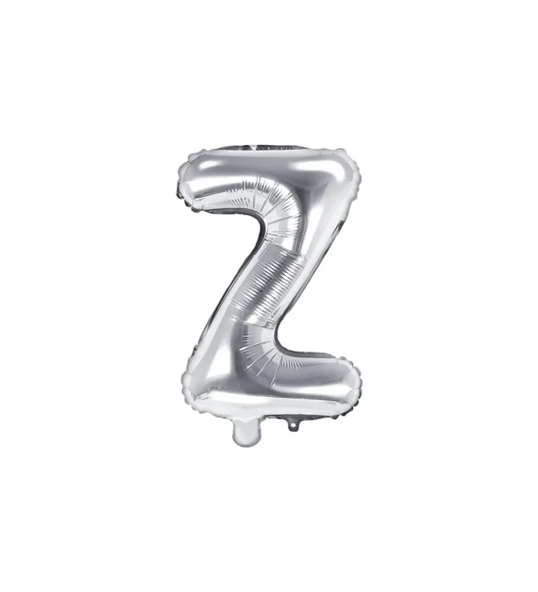 Fóliový balónek - stříbrné písmeno Z