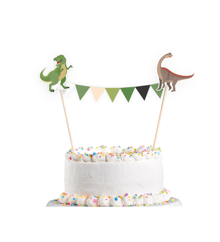 Dinousauří zapichovátko do dortu
