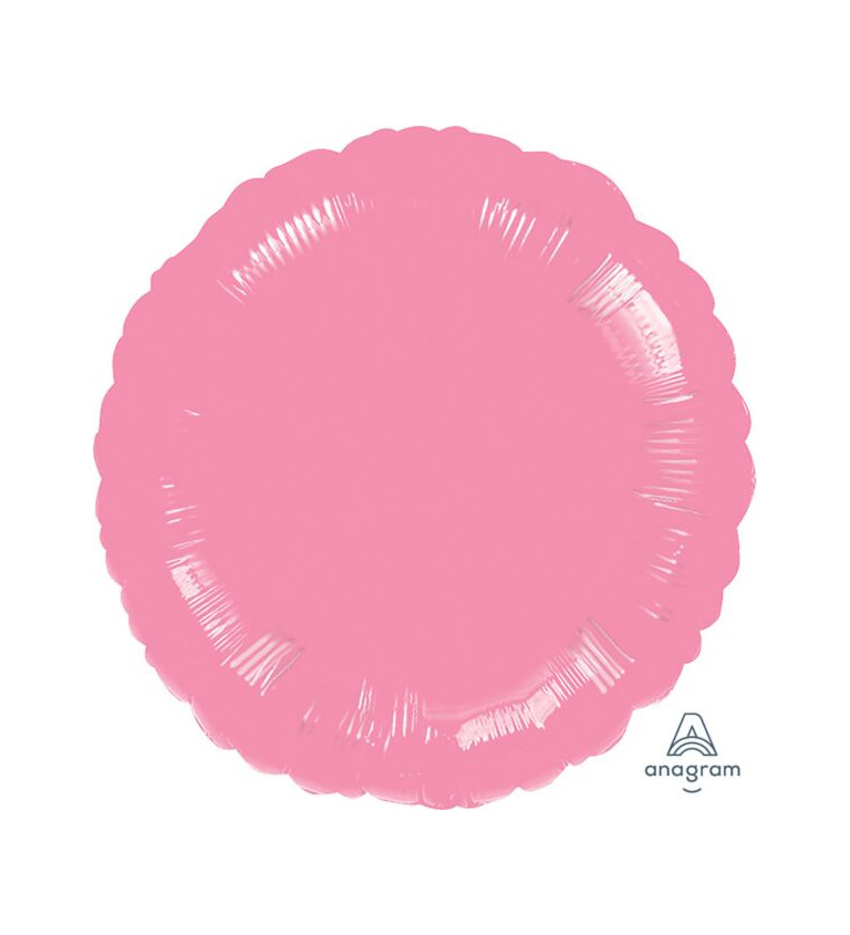 Fóliový balónek kulatý - růžová