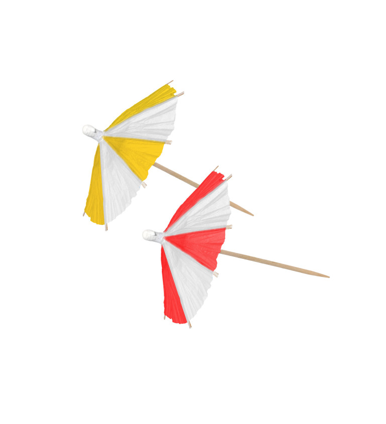 Deštníčky - napichovátka - 10 ks