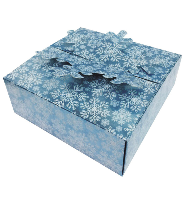 Modrá dárková krabička