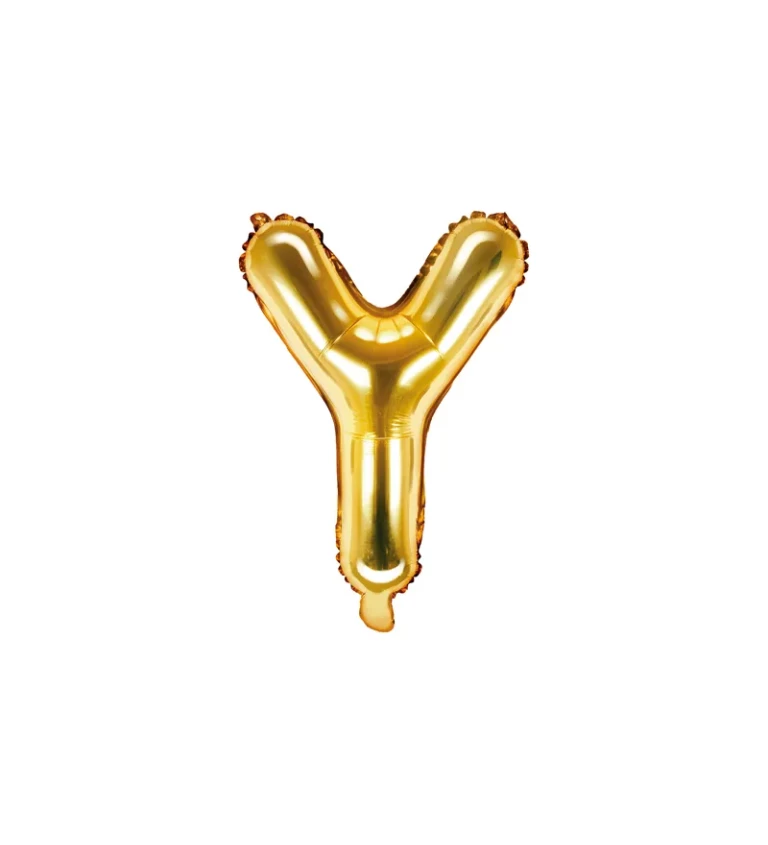 Balónek - gold Y