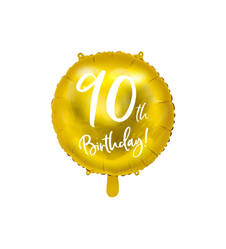 Balonek 90th narozeniny zlatý