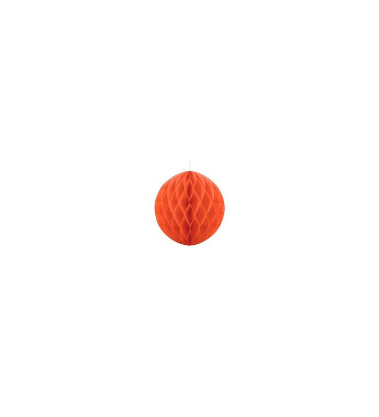 Papírová koule - oranžová