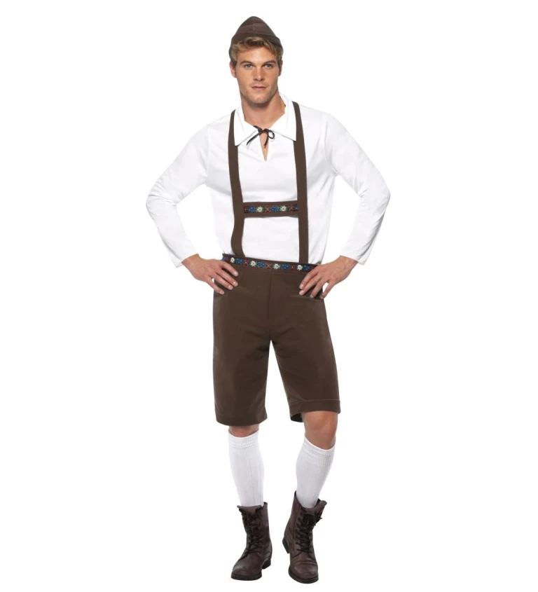 Kostým pro muže - Oktoberfest tmavě hnědý