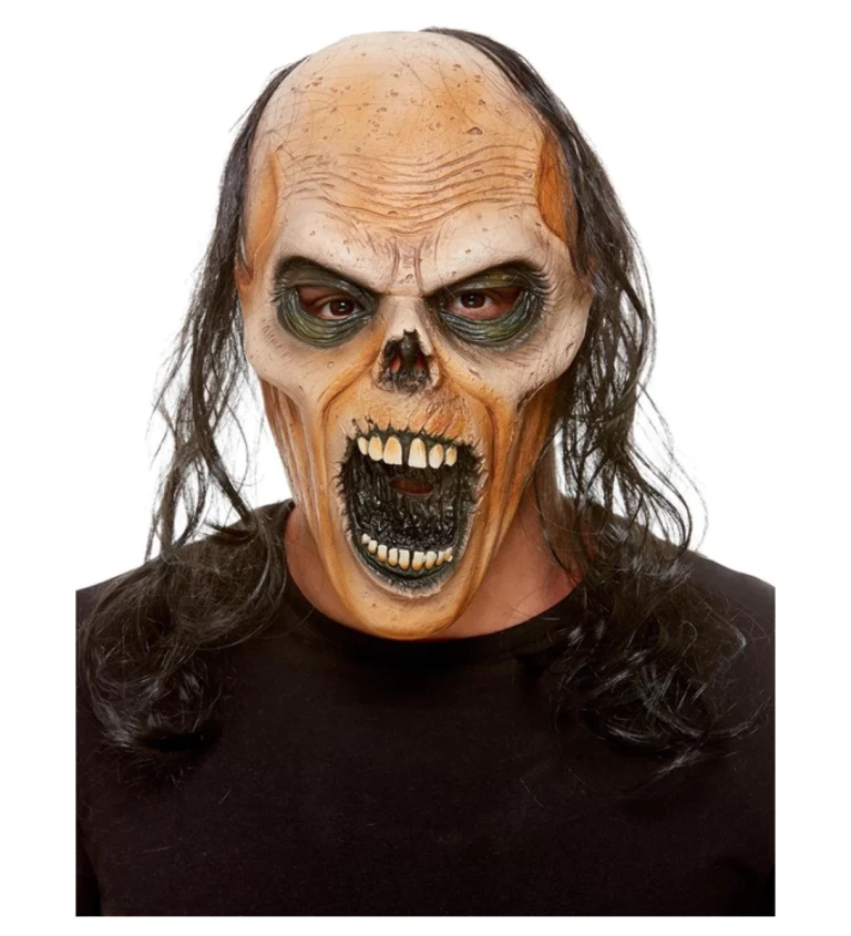 Celohlavová maska Umaštěný zombie