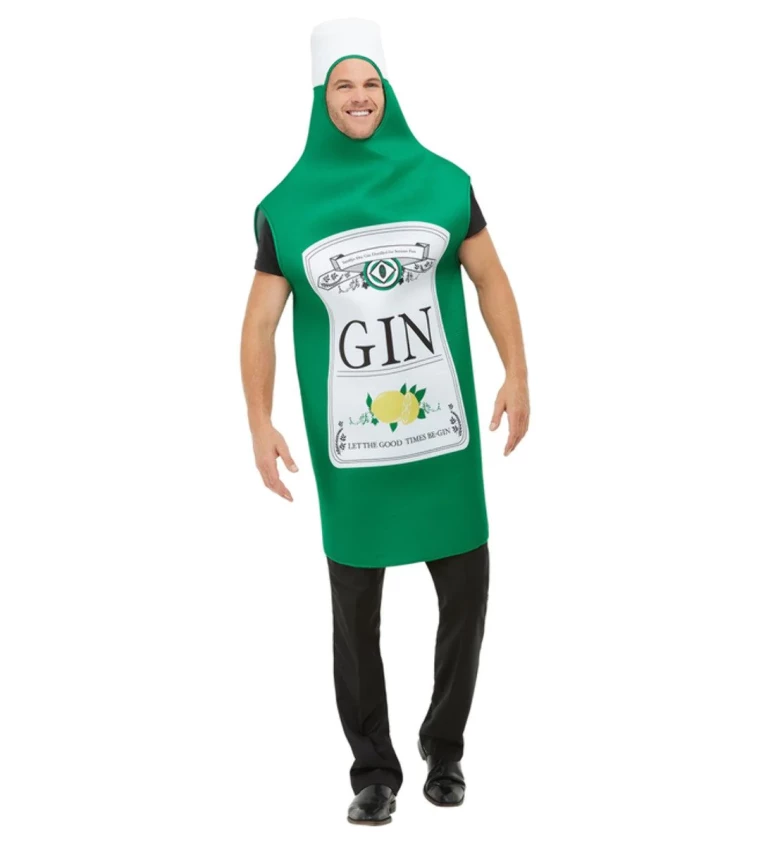 Kostým Flaška Ginu - zelený