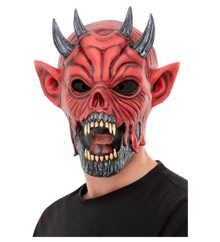 Latexová maska Zombie čert
