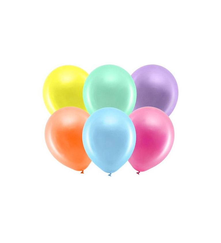 Sada barevných pastelových latexových balónků