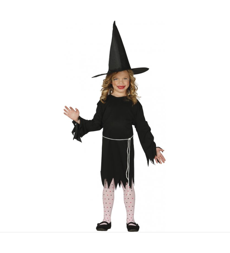 Dětský kostým - Černá čarodějka