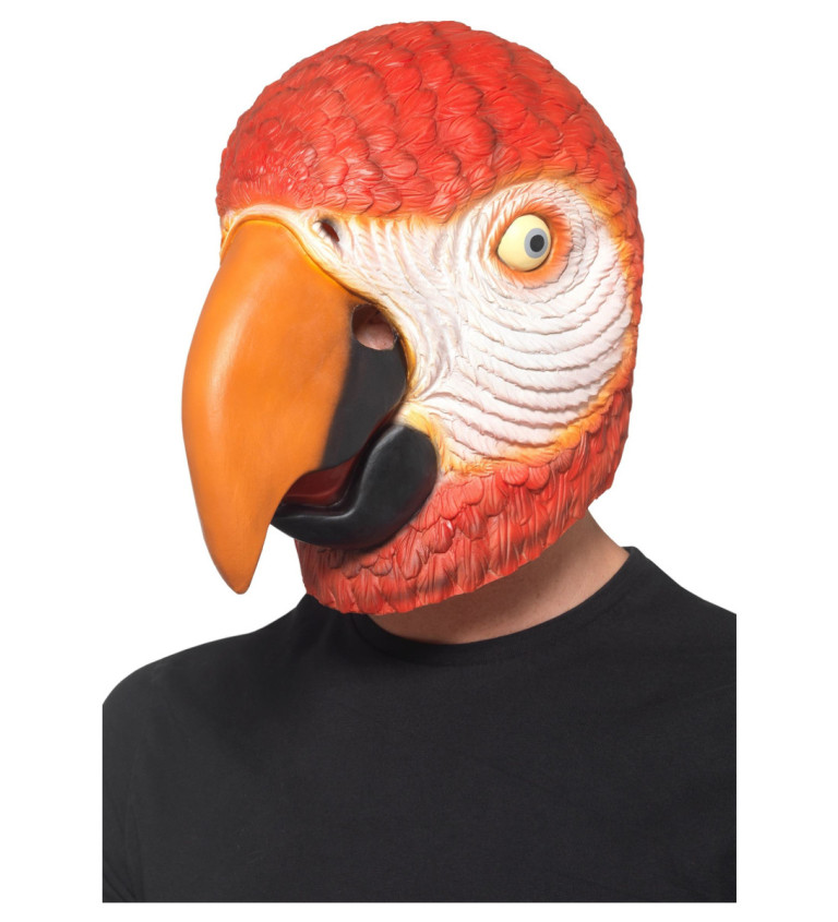 Papoušek celohlavovoá latexová maska