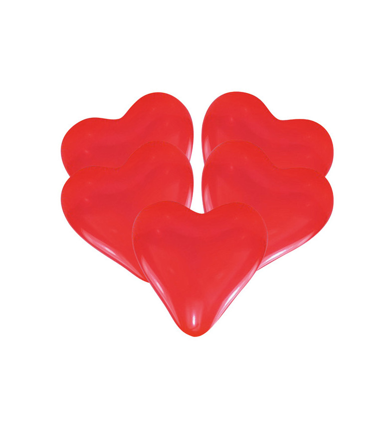 Balónky - červené srdce
