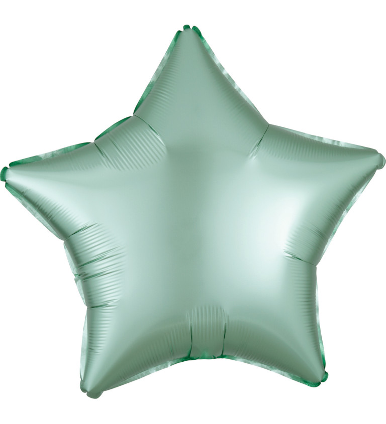 Balónek - hvězda zelená