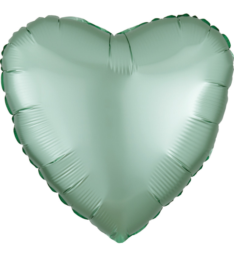 Balónek - srdce zelený