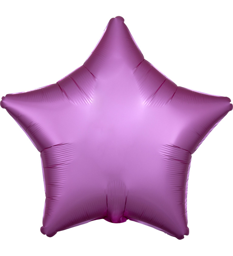 Balónek - hvězda růžový