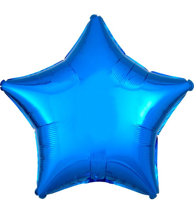Balónek - hvězda modrý
