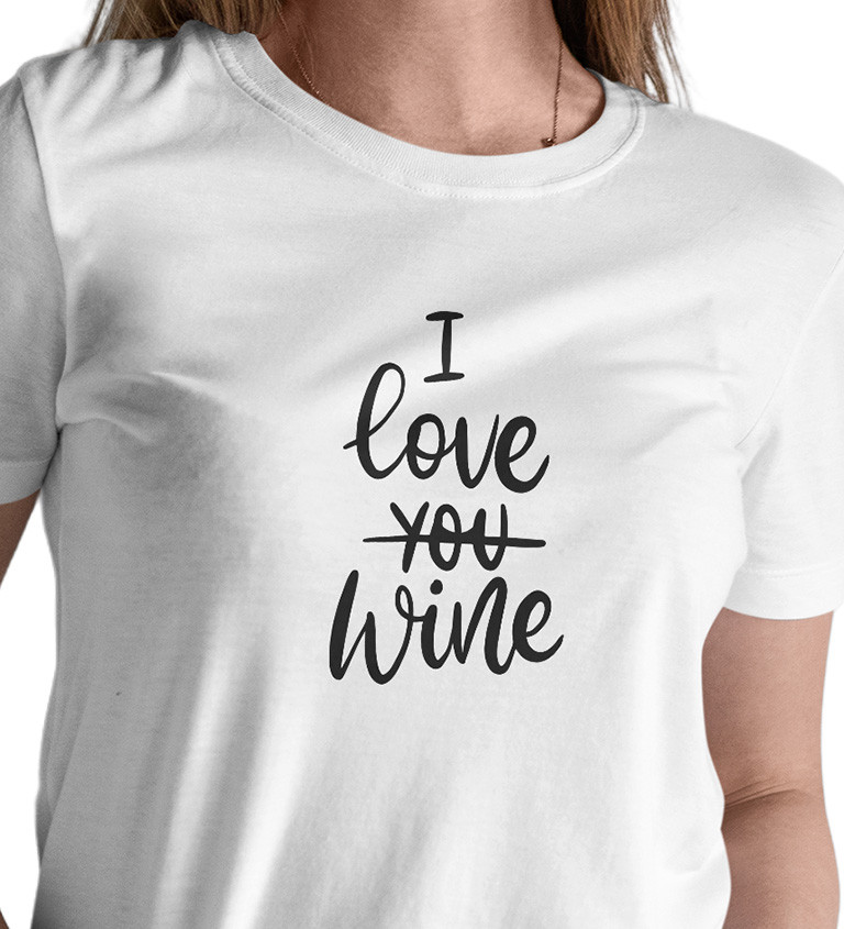 Dámské triko - I love wine