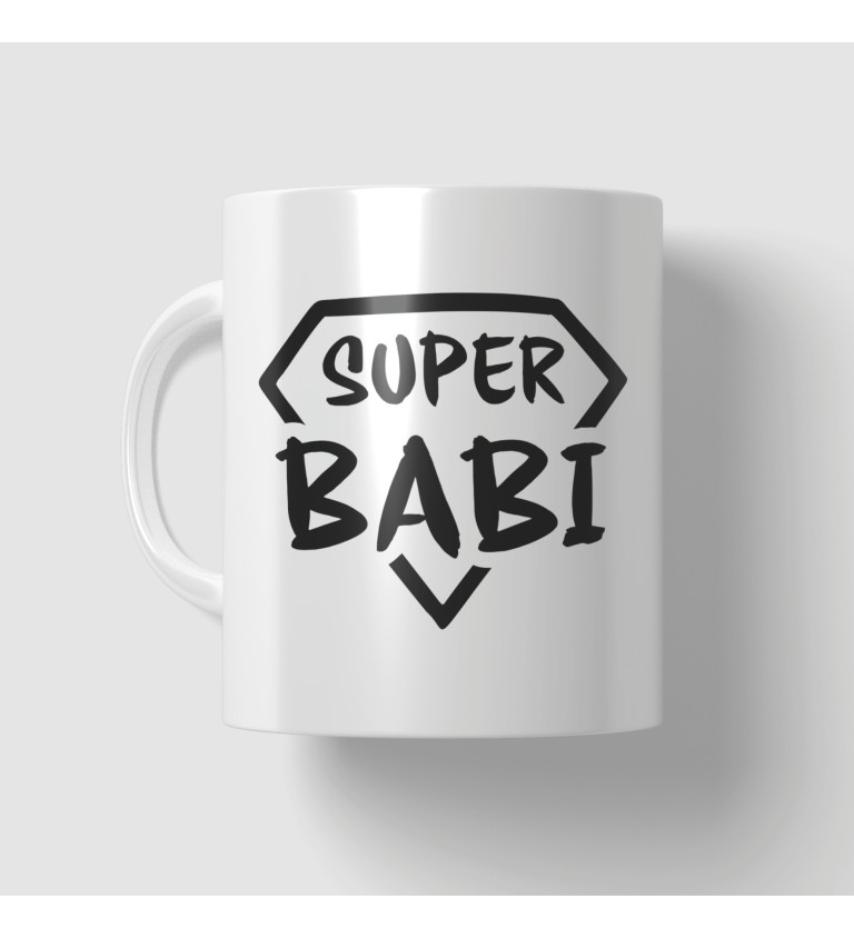 Hrnek s nápisem Super babi