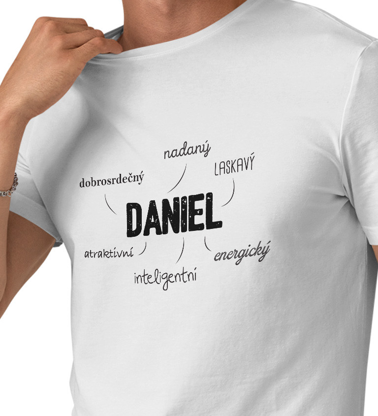 Pánské triko bílé - Daniel