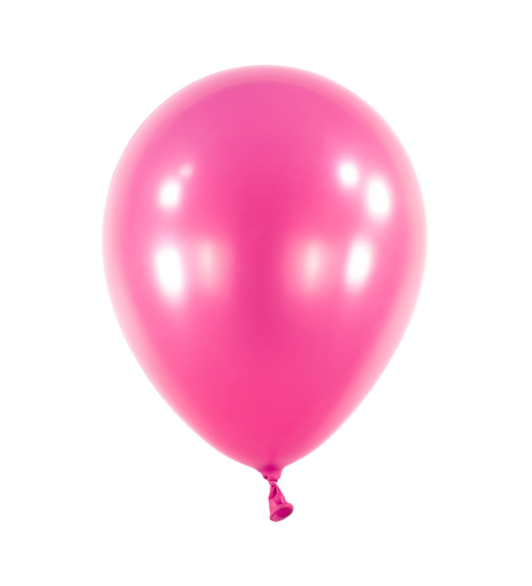 Metalické balóny růžové