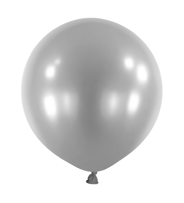 Metalické balóny stříbrné