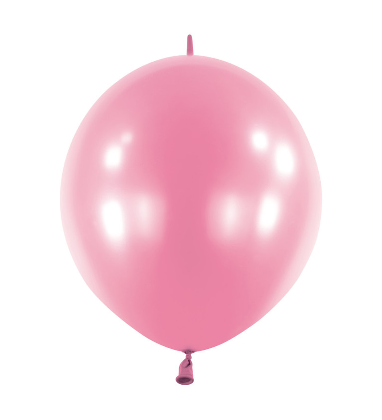 Perlově světle růžové balóny