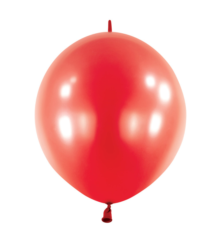 Metalické balóny - červené