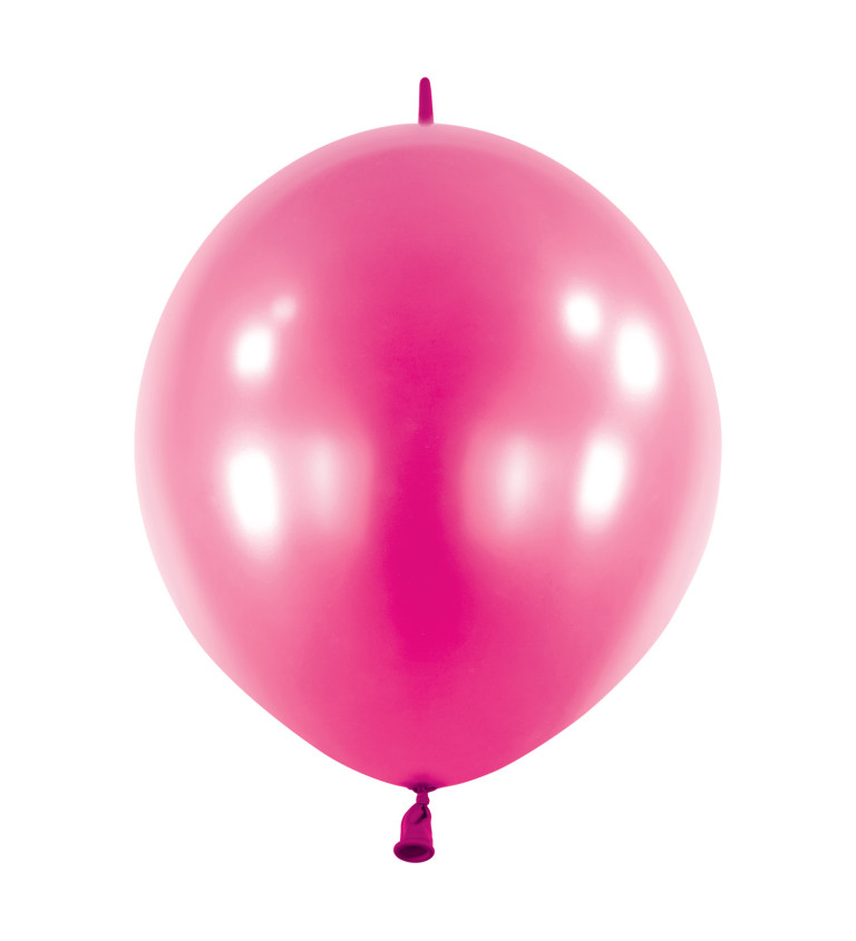 Metalické balóny - světle růžové