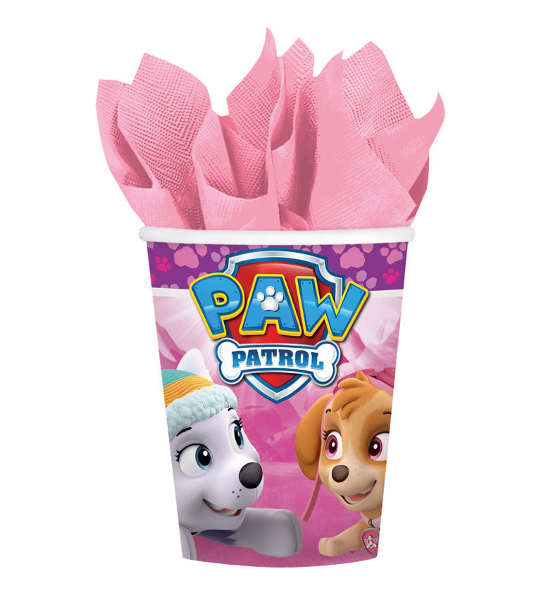 Paw patrol růžové kelímky