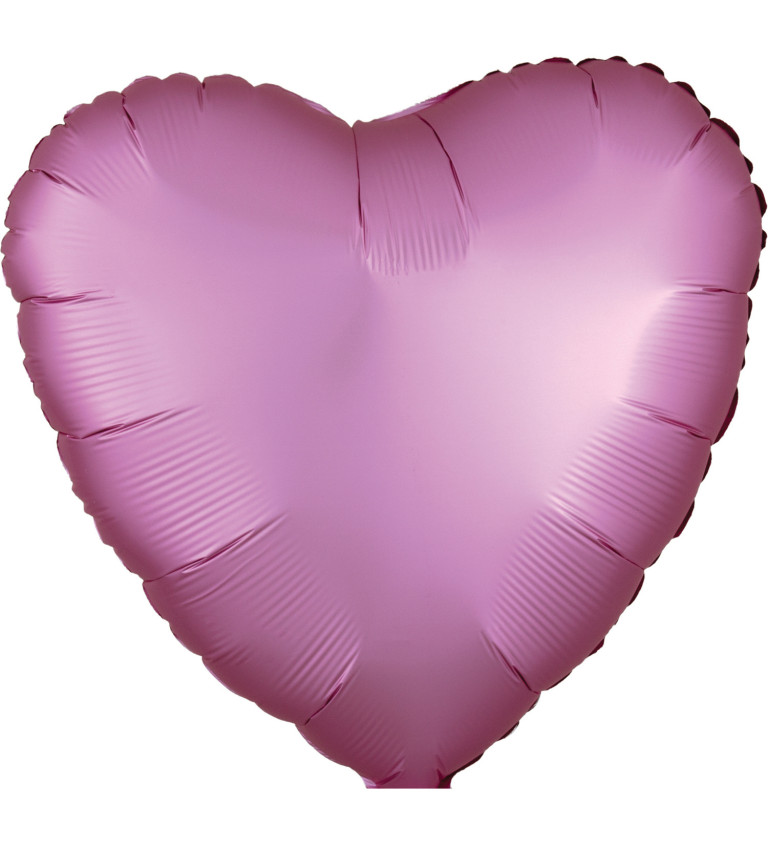 Fóliový balónek srdce - růžové