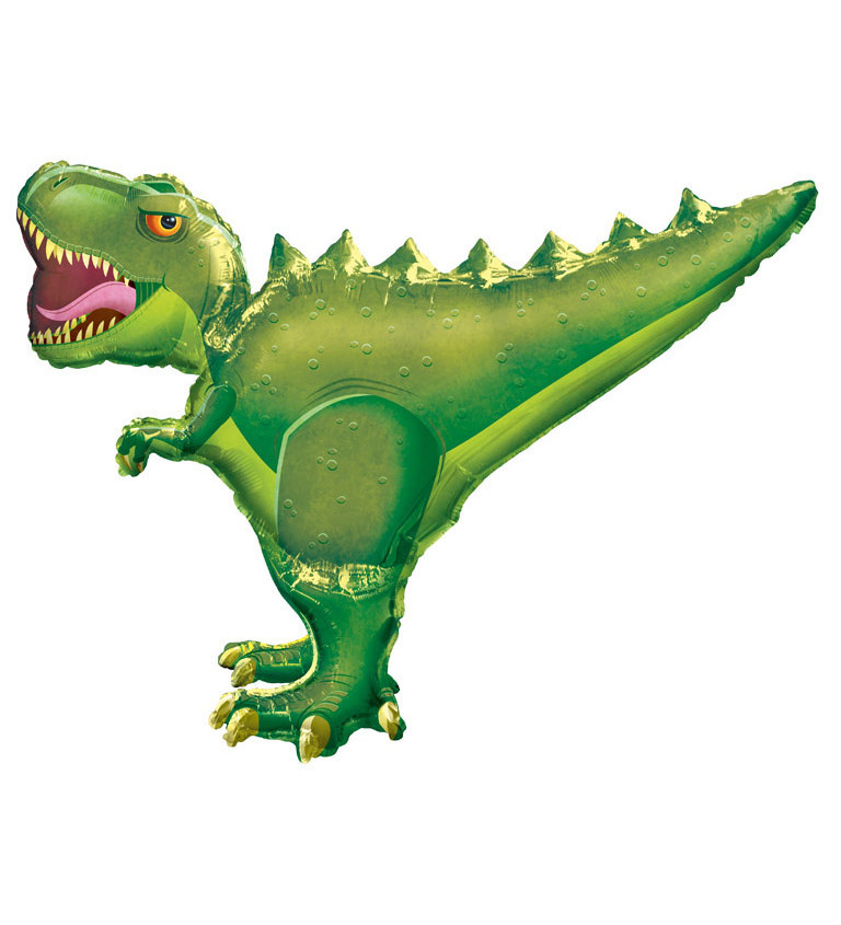 Dinosaurus velký zelený balónek