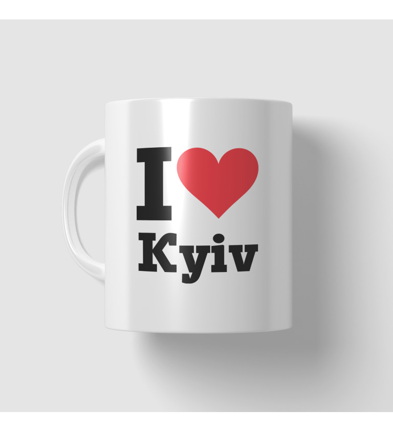 Hrnek s nápisem I love Kyiv