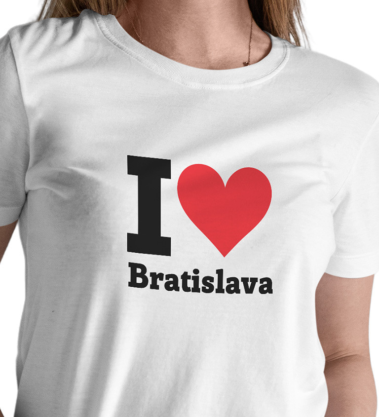 Dámské triko - I love Bratislava