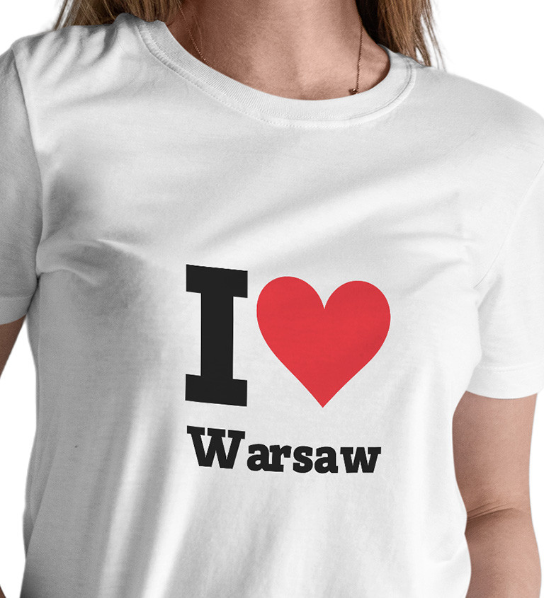 Dámské triko - I love Warsaw