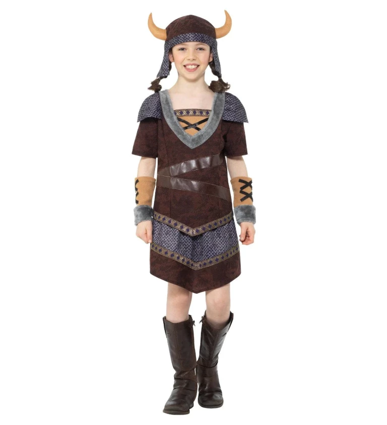 Dětský kostým pro dívky - Vikingská slečna II