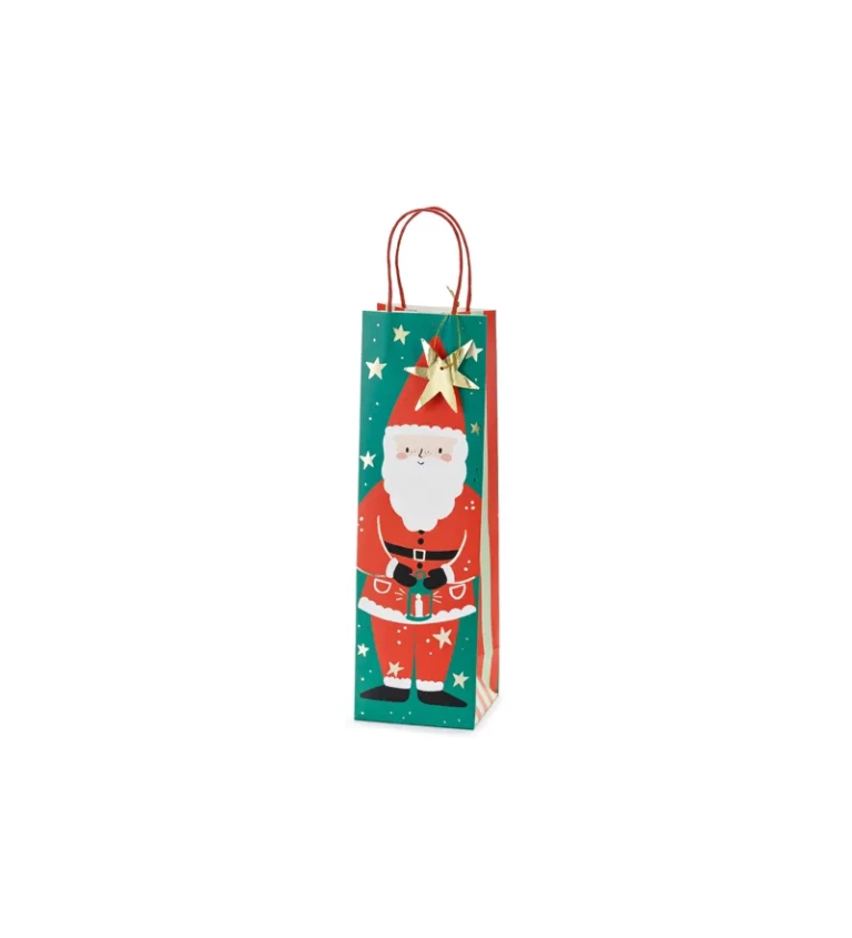 Dárková taška na lahev Santa