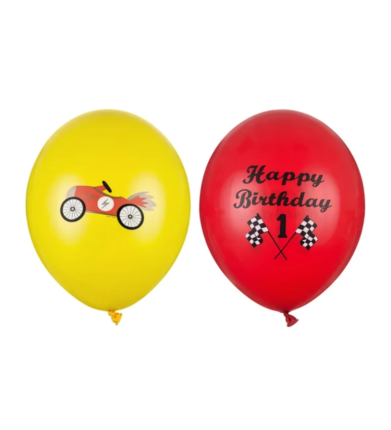 Happy birthday balónky - auto