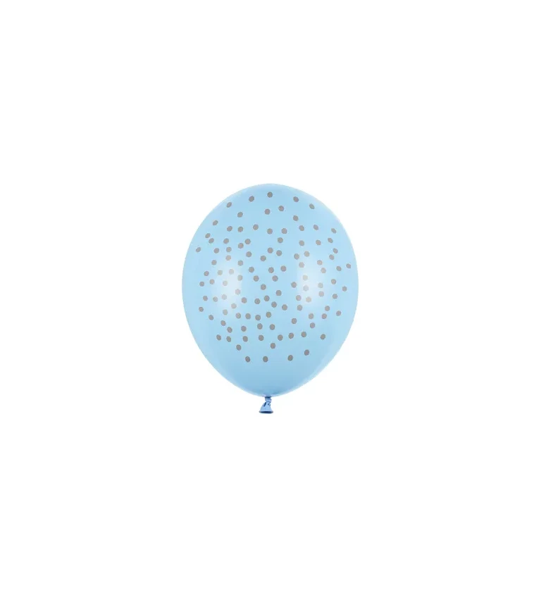 Latexové balóny modré s puntíkama