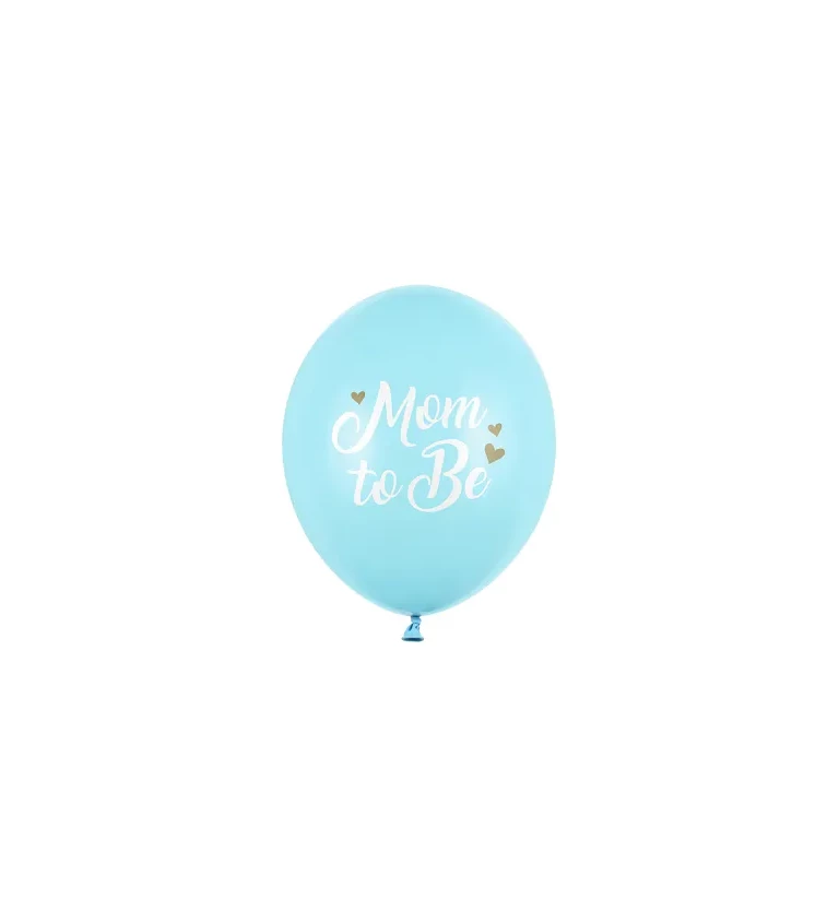 Latexové balóny Mom to be - modré