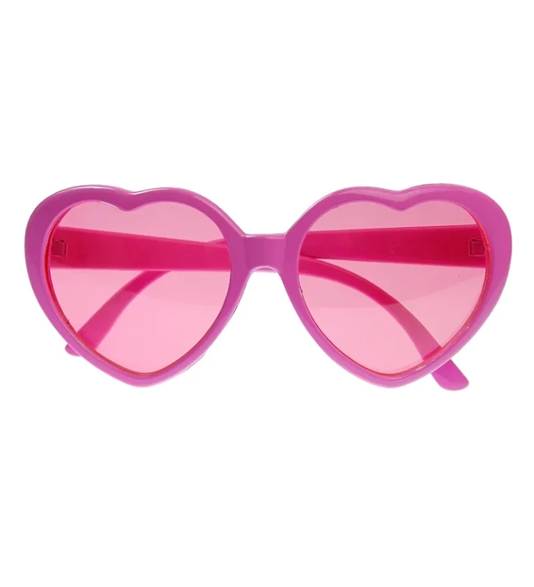 Brýle srdce - růžové