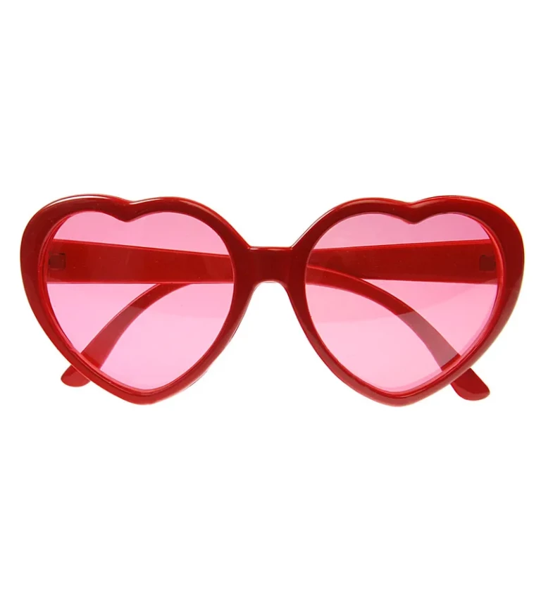 Brýle srdce - červené